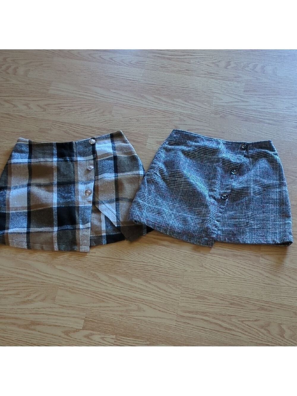 SHEIN Black and White‎ Mini Skirt Set Casual, Size Medium, Set Of 2
